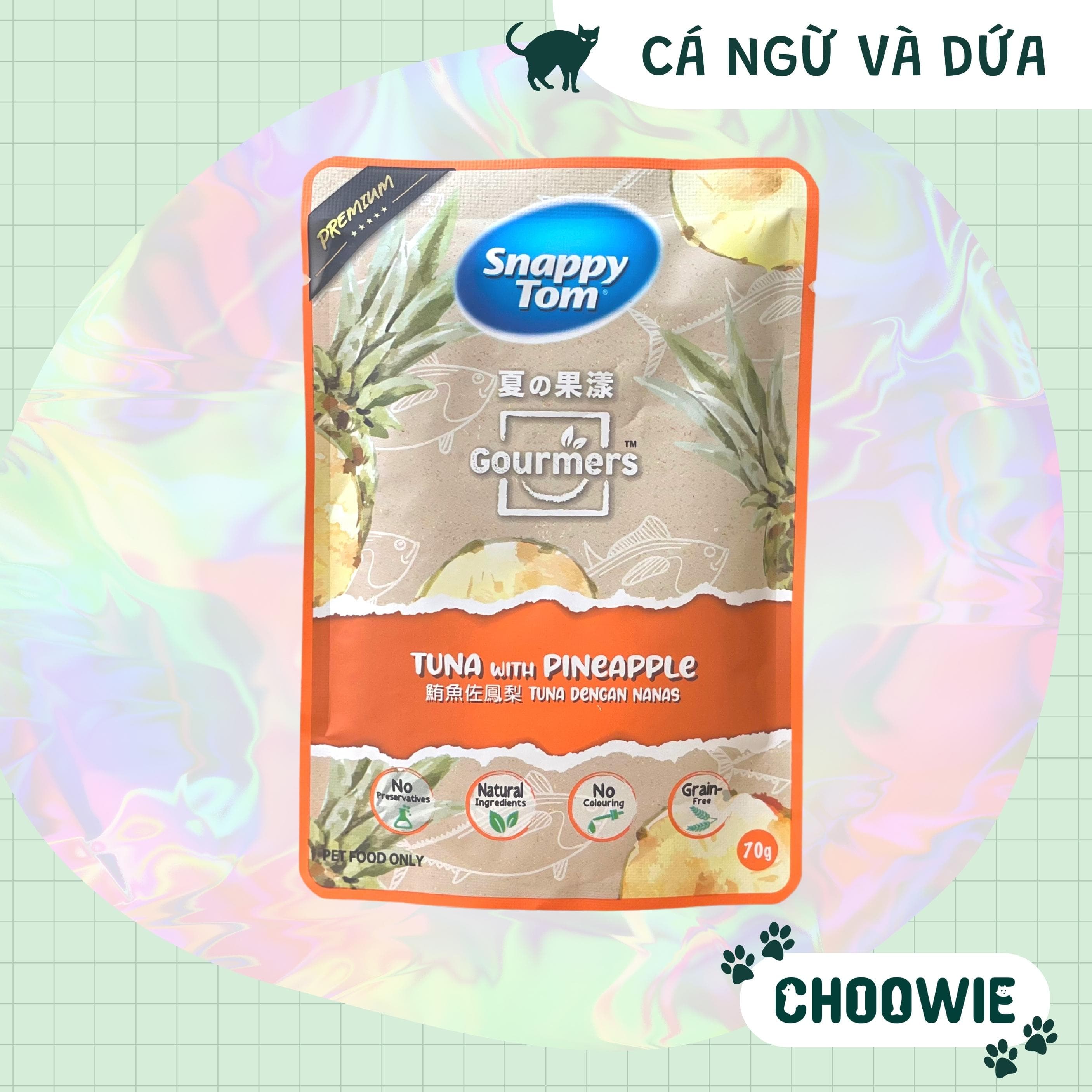 Pate cho mèo Snappy Tom Trái Cây 70 gram